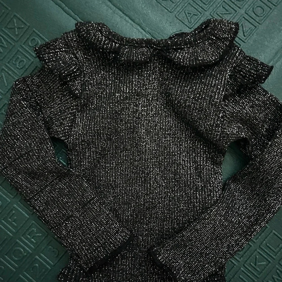Zara baby onesie size 6-9 months sparkly  black!​ - Picture 6 of 9